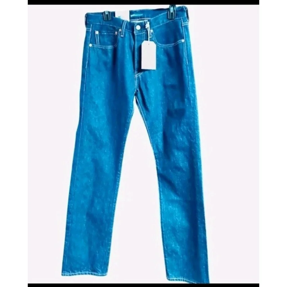 501 Levi's Men's Dark Blue Straight-Leg Jeans 31×34 NWT